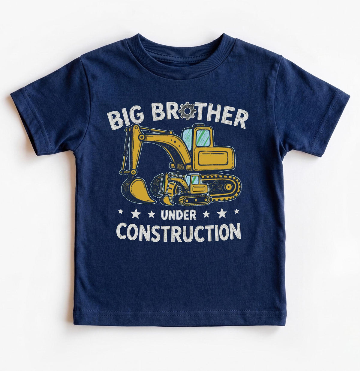 Big Brother Under Construction Shirt, Excavator Pregnancy Announcement, Promoted To Big Bro Toddler Digger Tee, 2026 Sibling Reveal Gift