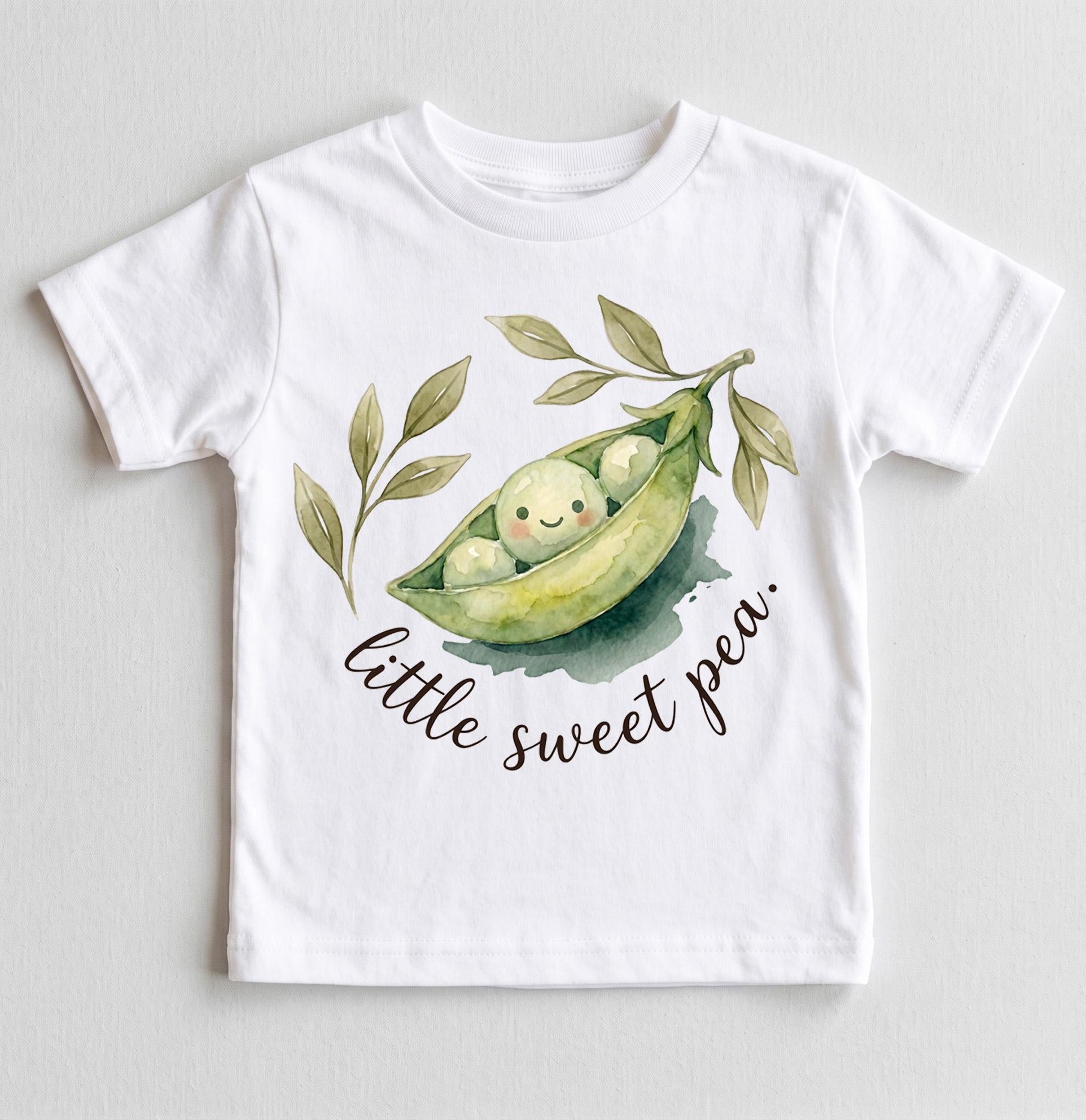 Little Sweet Pea Baby Bodysuit, Watercolor Pea Pod Onesie, Gender Neutral Baby Shower Gift, Botanical Newborn Clothes, Cute Plant Outfit