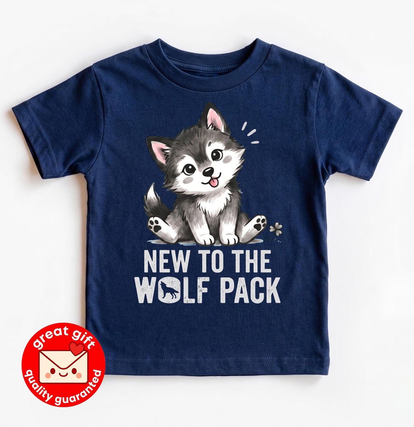New to the Wolf Pack Baby Bodysuit, Cute Wolf Pup Newborn Bodysuit, Woodland Forest Animal Baby Clothes Gift, Boho Wolf Outfit
