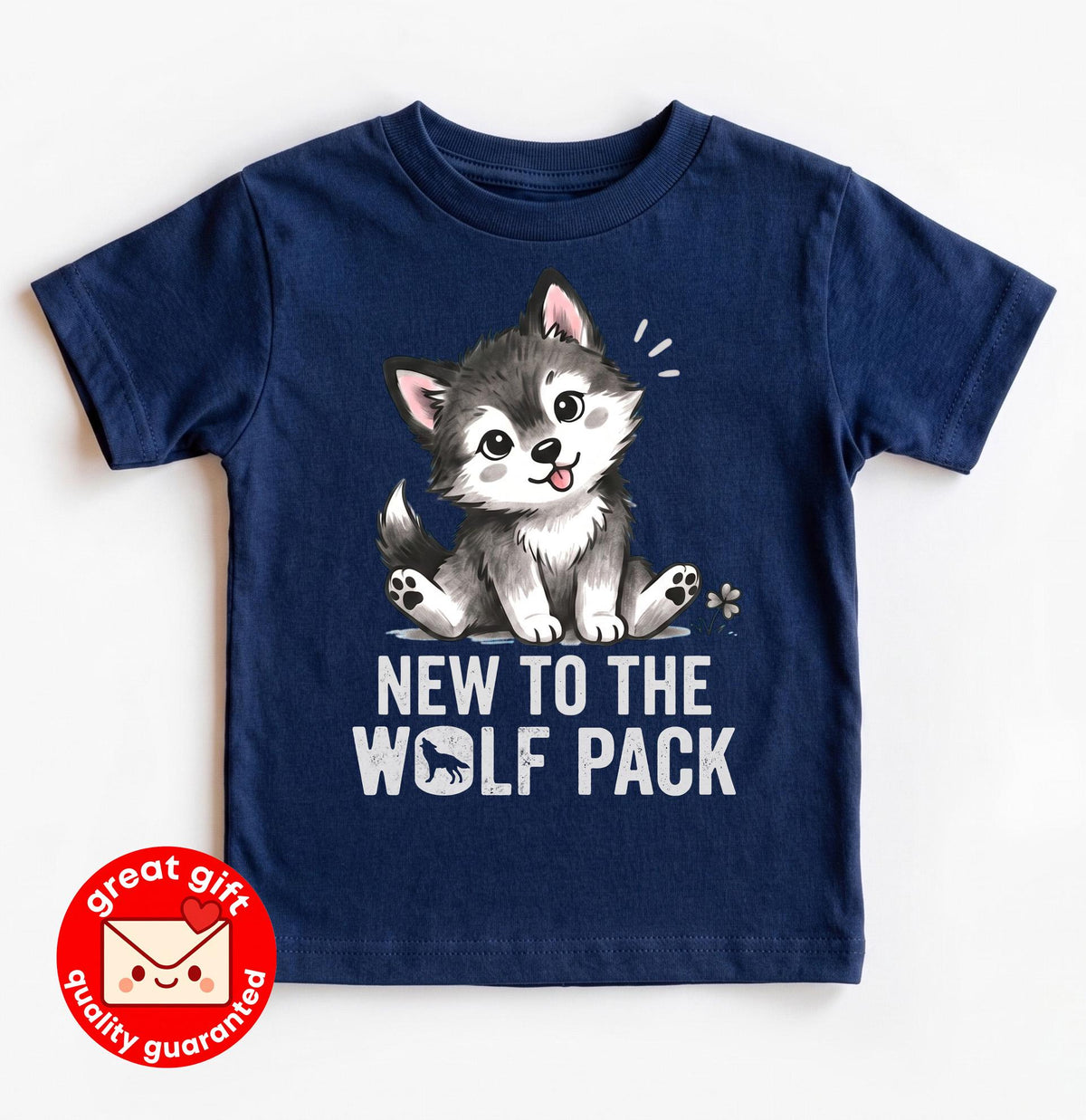 New to the Wolf Pack Baby Bodysuit, Cute Wolf Pup Newborn Bodysuit, Woodland Forest Animal Baby Clothes Gift, Boho Wolf Outfit