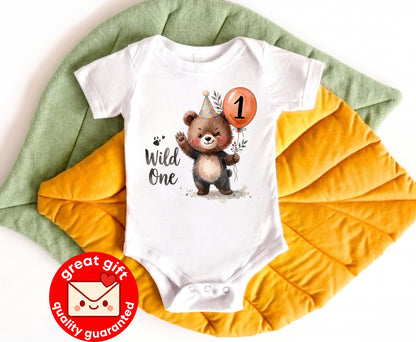 Little Bear Baby Bodysuit, Woodland Bear Newborn Outfit, Cute Gender Neutral Baby Clothes, Baby Shower Gift, Coming Home Outfit Boy Girl
