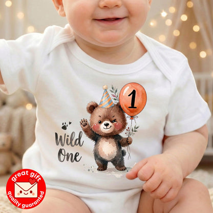 Little Bear Baby Bodysuit, Woodland Bear Newborn Outfit, Cute Gender Neutral Baby Clothes, Baby Shower Gift, Coming Home Outfit Boy Girl