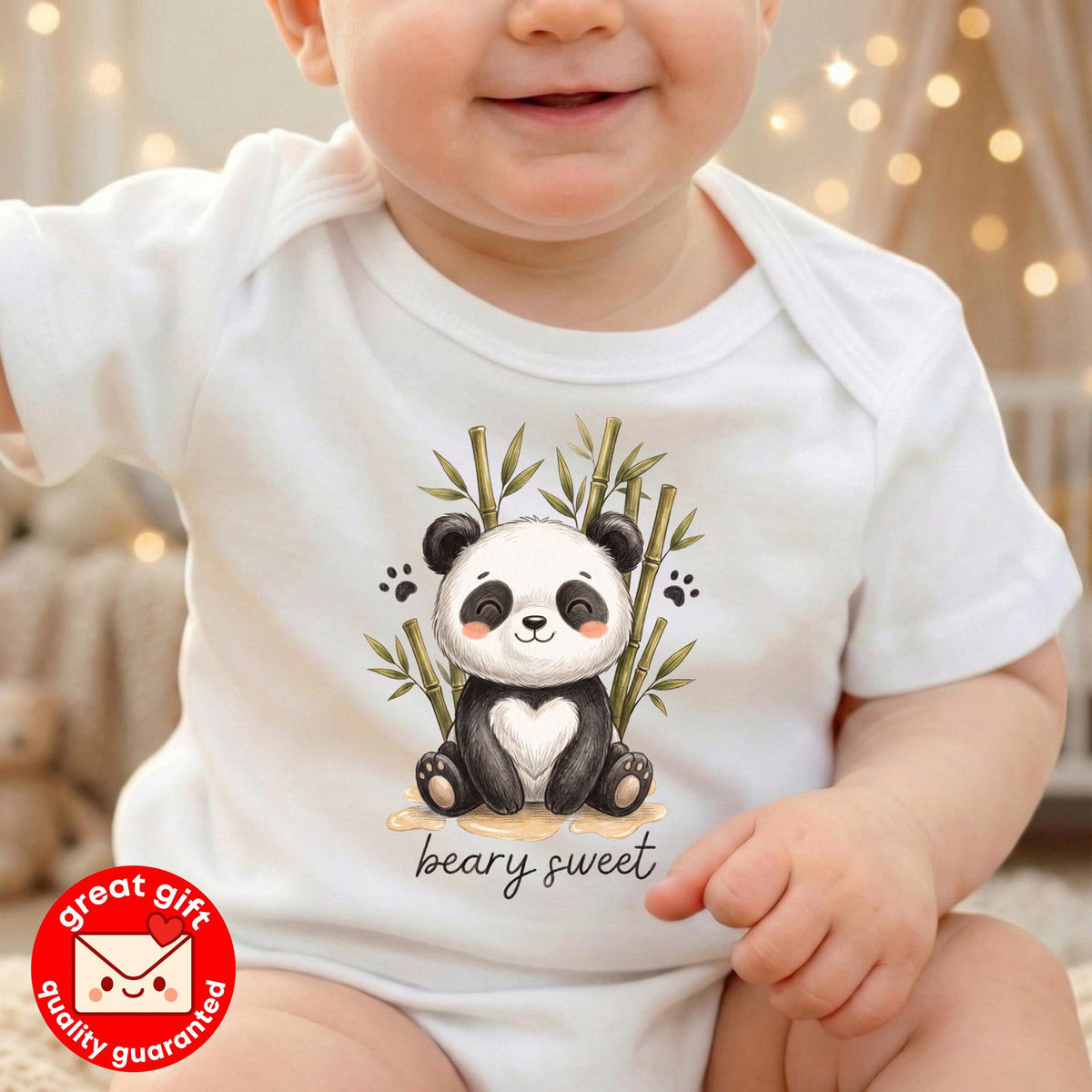 Beary Sweet Woodland Bear Baby Bodysuit Cute Bamboo Toddler Shirt Gender Neutral Youth Tee Hand Drawn Animal Kids Clothes Gift