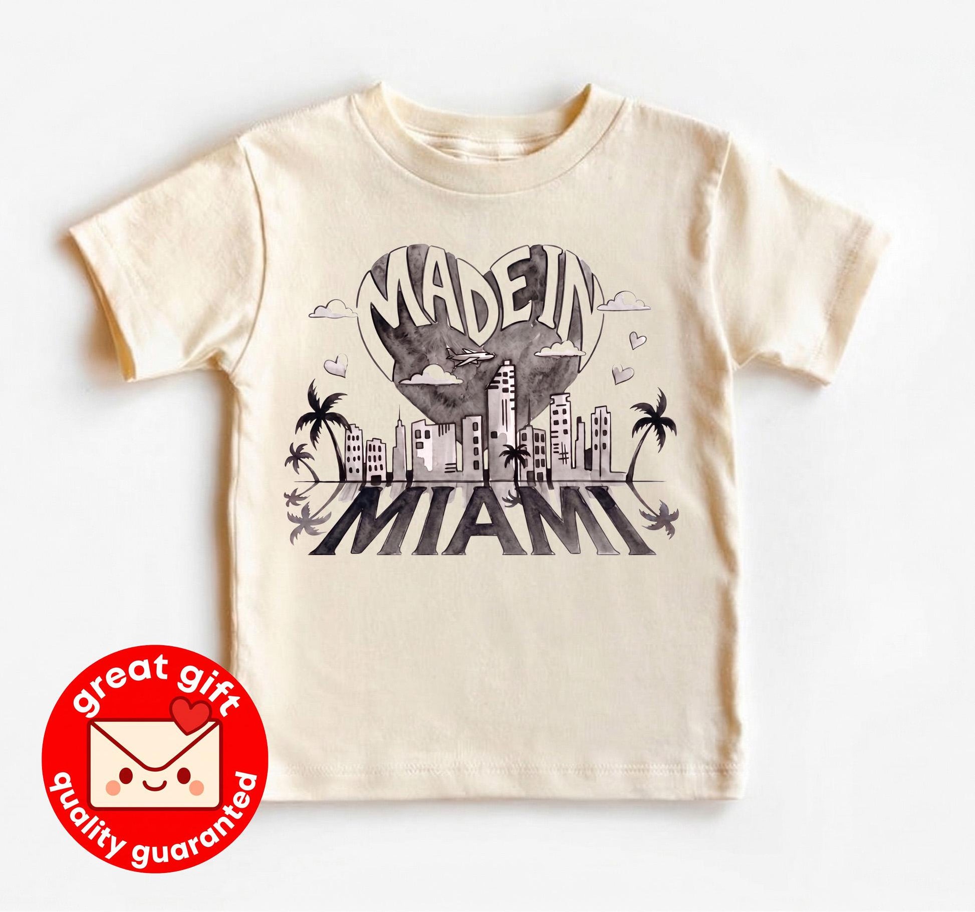 Made In Miami Baby Bodysuit, Florida Newborn Outfit, Miami Skyline Infant Shirt, City Pride Baby Shower Gift, Local Travel 2026 Apparel