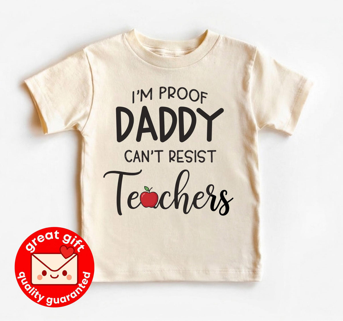 Funny Teacher Baby Bodysuit, I'm Proof Daddy Can't Resist Teachers, Teacher Mom Baby Shower Gift, Cute Educator Infant Clothes Toddler