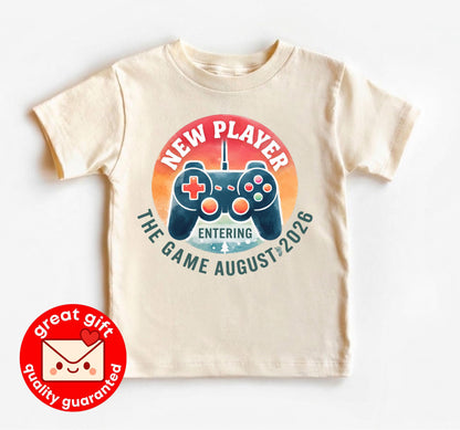 Custom Month New Player Entering The Game Onesie, Gamer Pregnancy Reveal Bodysuit, Video Game Baby Announcement, Gamer Dad Baby Shower Gift