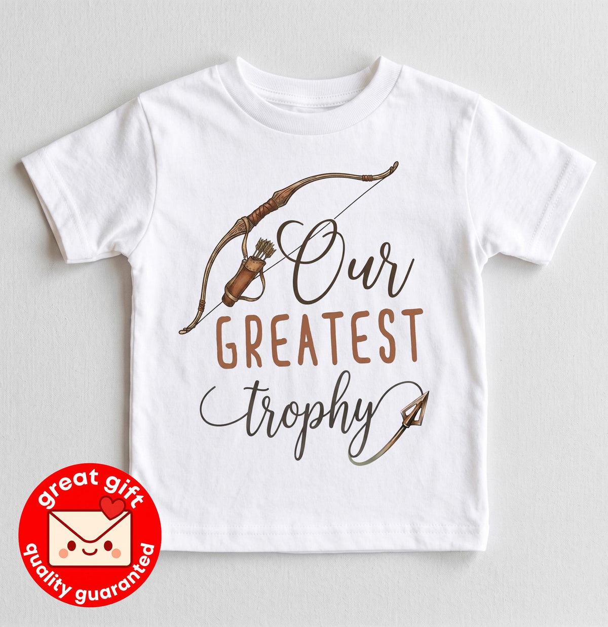 Hunting Baby Bodysuit, Our Greatest Trophy, Pregnancy Reveal to Husband, Hunting Daddy Gift, Baby Announcement, Take Home Outfit Newborn