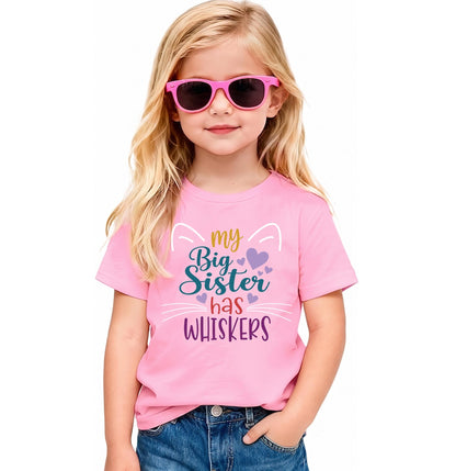 My Big Sister Has Whiskers Baby Bodysuit, Cat Pregnancy Announcement, Pet Sibling Newborn Outfit, Funny Kitty Baby Shower Gift