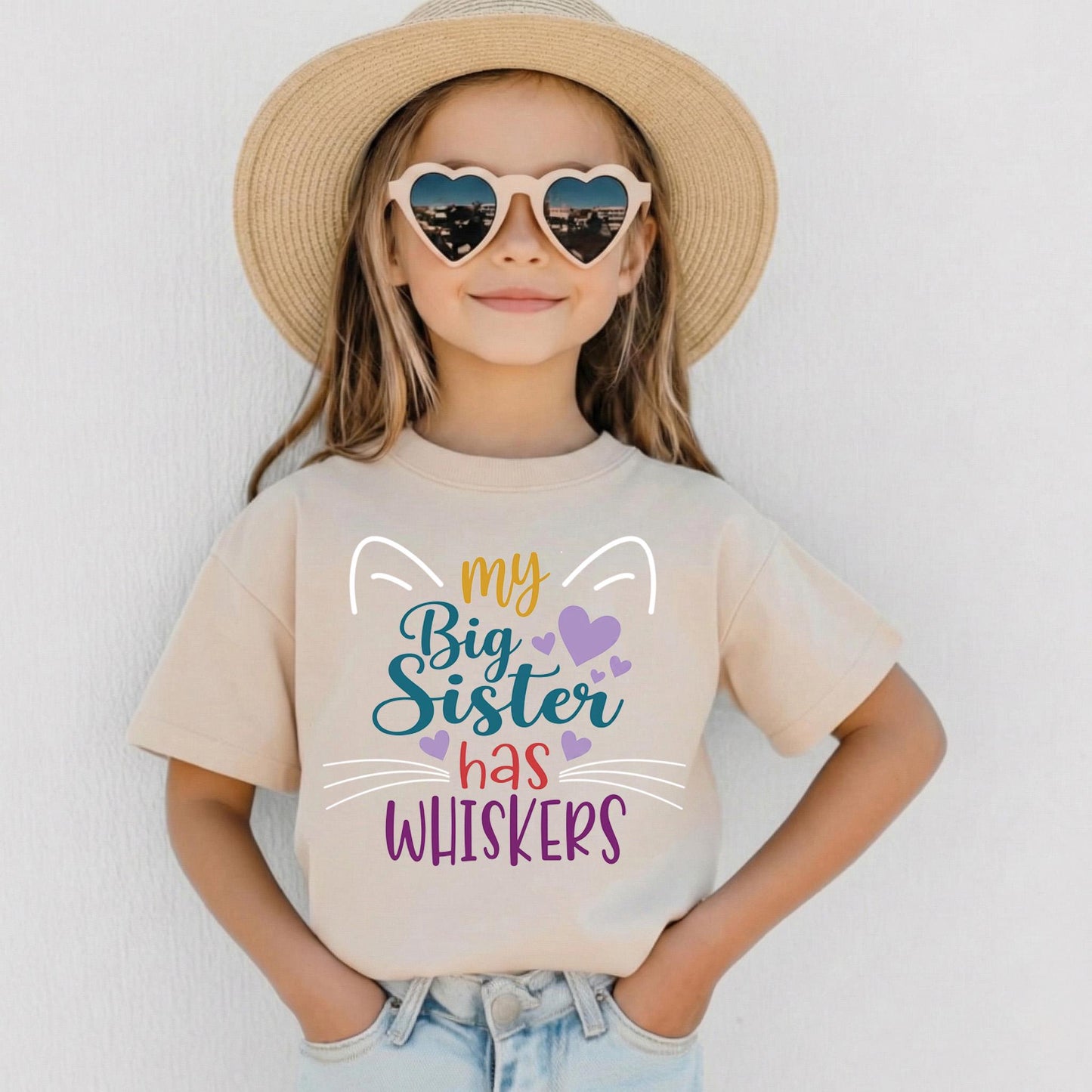 My Big Sister Has Whiskers Baby Bodysuit, Cat Pregnancy Announcement, Pet Sibling Newborn Outfit, Funny Kitty Baby Shower Gift