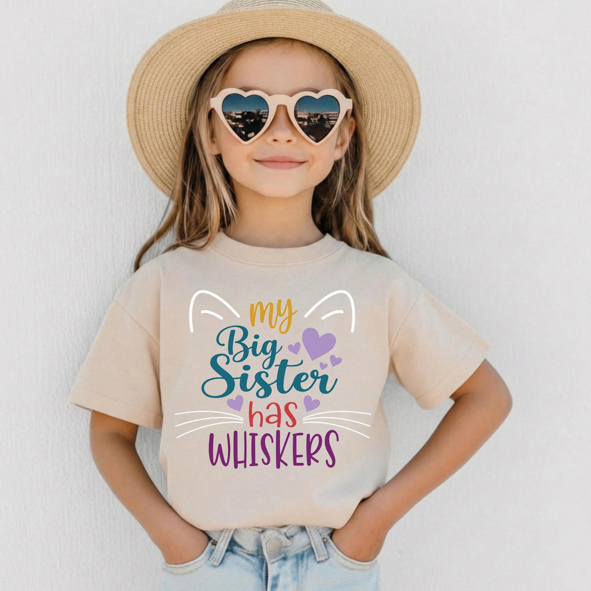 My Big Sister Has Whiskers Baby Bodysuit, Cat Pregnancy Announcement, Pet Sibling Newborn Outfit, Funny Kitty Baby Shower Gift
