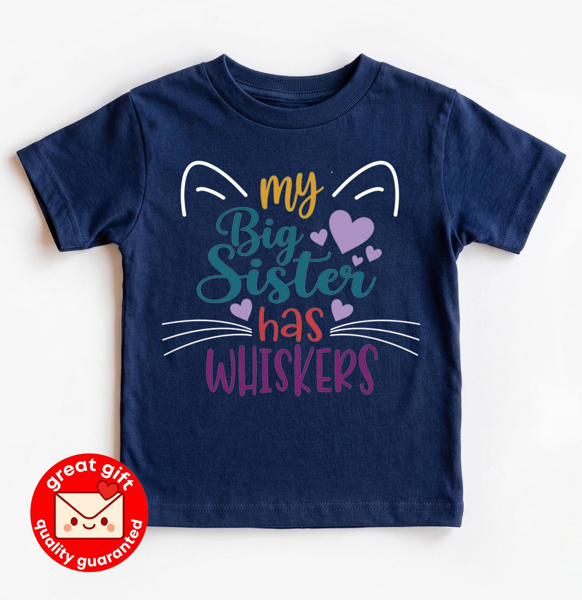 My Big Sister Has Whiskers Baby Bodysuit, Cat Pregnancy Announcement, Pet Sibling Newborn Outfit, Funny Kitty Baby Shower Gift