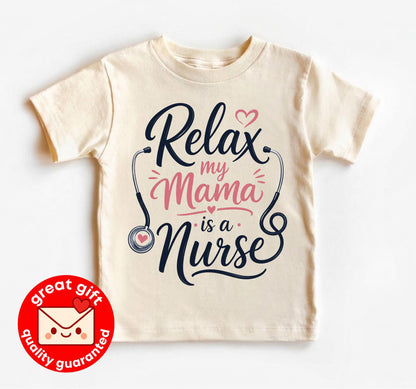 Relax My Mama Is A Nurse Baby Onesie, Nurse Mom Gift, Future Nurse Bodysuit, Baby Shower Gift For Nurse, Newborn Hospital Outfit