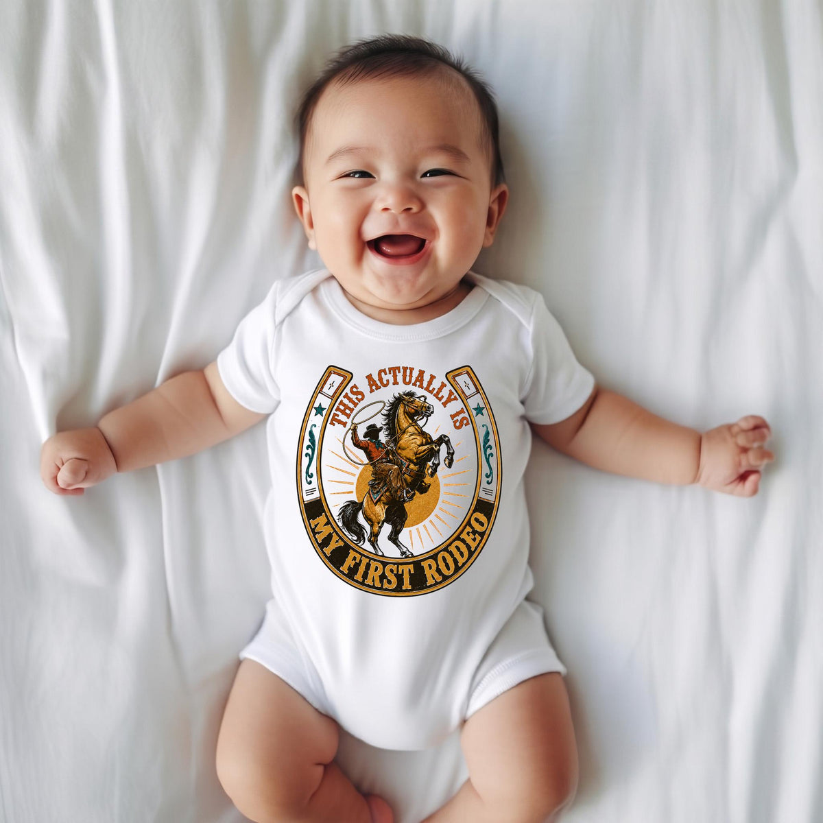 This Actually Is My First Rodeo Shirt, Vintage Cowboy Graphic Tee, Funny Western T-Shirt, Retro Country Music Shirt, Sarcastic Rodeo Tee