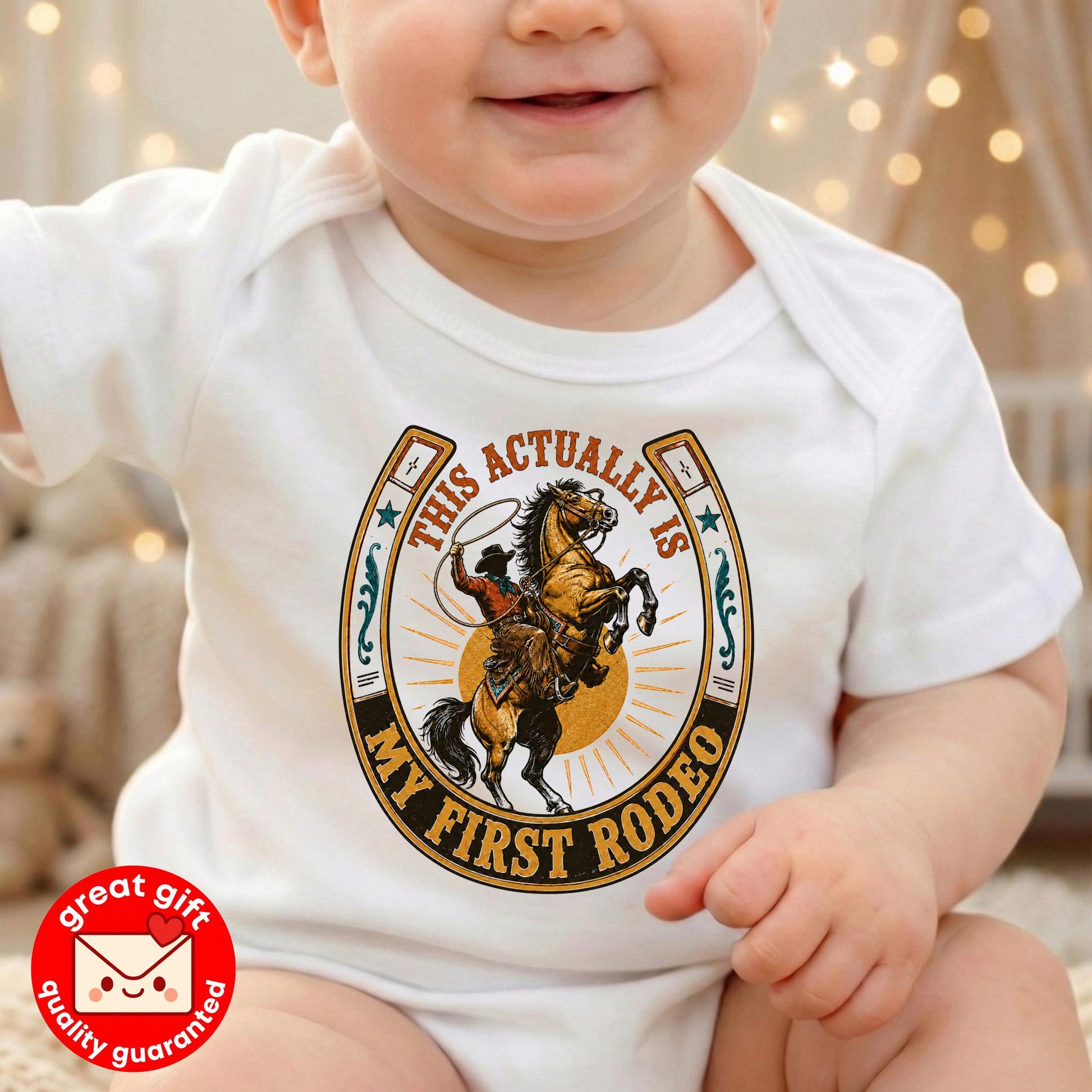 This Actually Is My First Rodeo Shirt, Vintage Cowboy Graphic Tee, Funny Western T-Shirt, Retro Country Music Shirt, Sarcastic Rodeo Tee