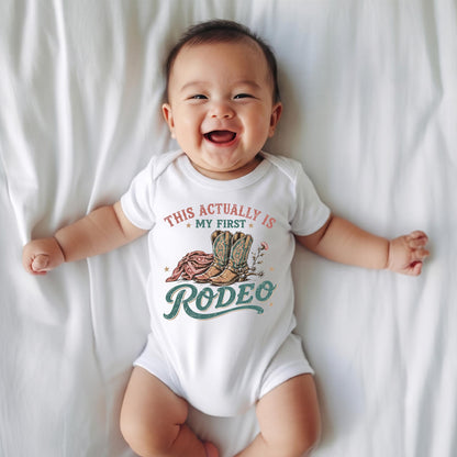 This Actually Is My First Rodeo Shirt, Coastal Cowgirl Tee, Nashville Bachelorette Top, Country Concert Outfit, Cute Boho Western T-Shirt