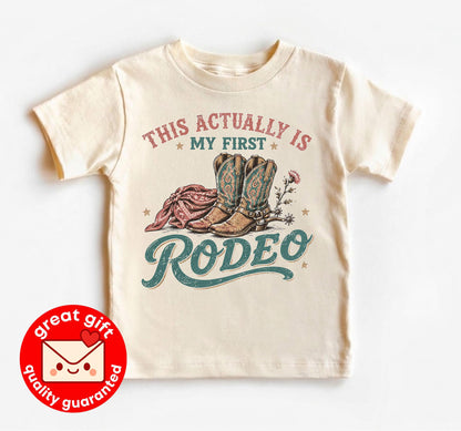 This Actually Is My First Rodeo Shirt, Coastal Cowgirl Tee, Nashville Bachelorette Top, Country Concert Outfit, Cute Boho Western T-Shirt