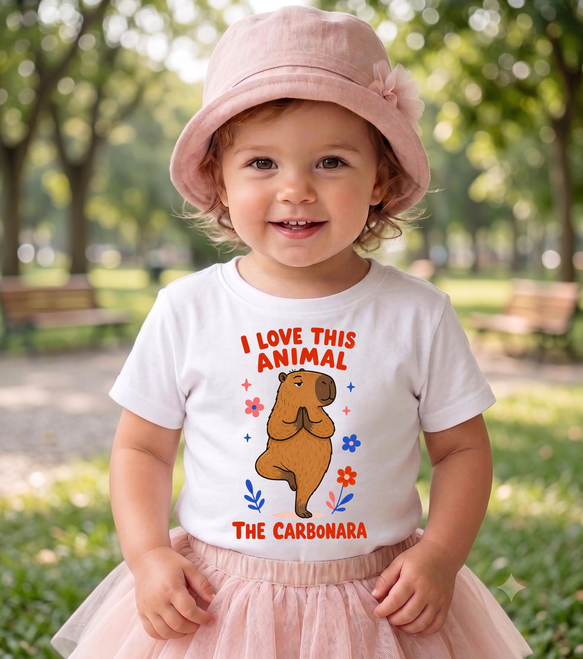 I Love This Animal The Carbonara Baby Onesie, Funny Capybara Meme Bodysuit, Yoga Animal Infant Shirt, Cute Baby Shower Gift Girl Boy