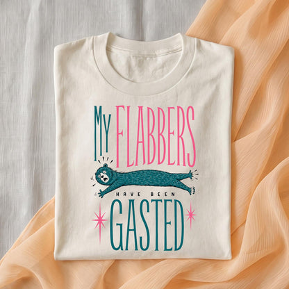 My Flabbers Have Been Gasted Toddler Shirt, Funny Bear Kids T-Shirt, Silly Animal Tee, Quirky Gift for Boys and Girls