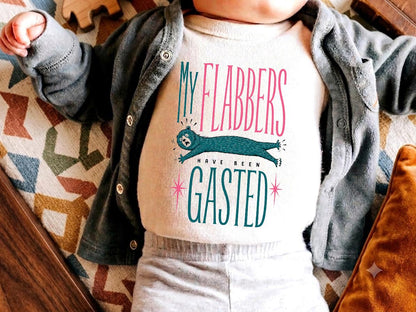My Flabbers Have Been Gasted Toddler Shirt, Funny Bear Kids T-Shirt, Silly Animal Tee, Quirky Gift for Boys and Girls