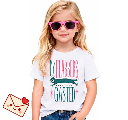 My Flabbers Have Been Gasted Toddler Shirt, Funny Bear Kids T-Shirt, Silly Animal Tee, Quirky Gift for Boys and Girls