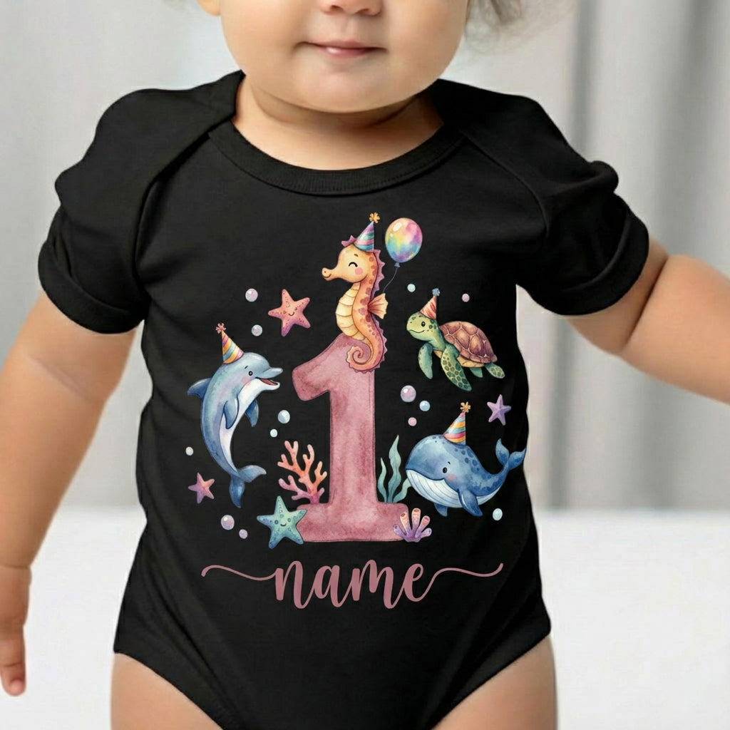 Personalized Ocean T shirt For toddlers, Baby Onesie