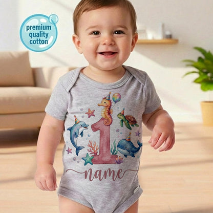 Personalized Ocean T shirt For toddlers, Baby Onesie