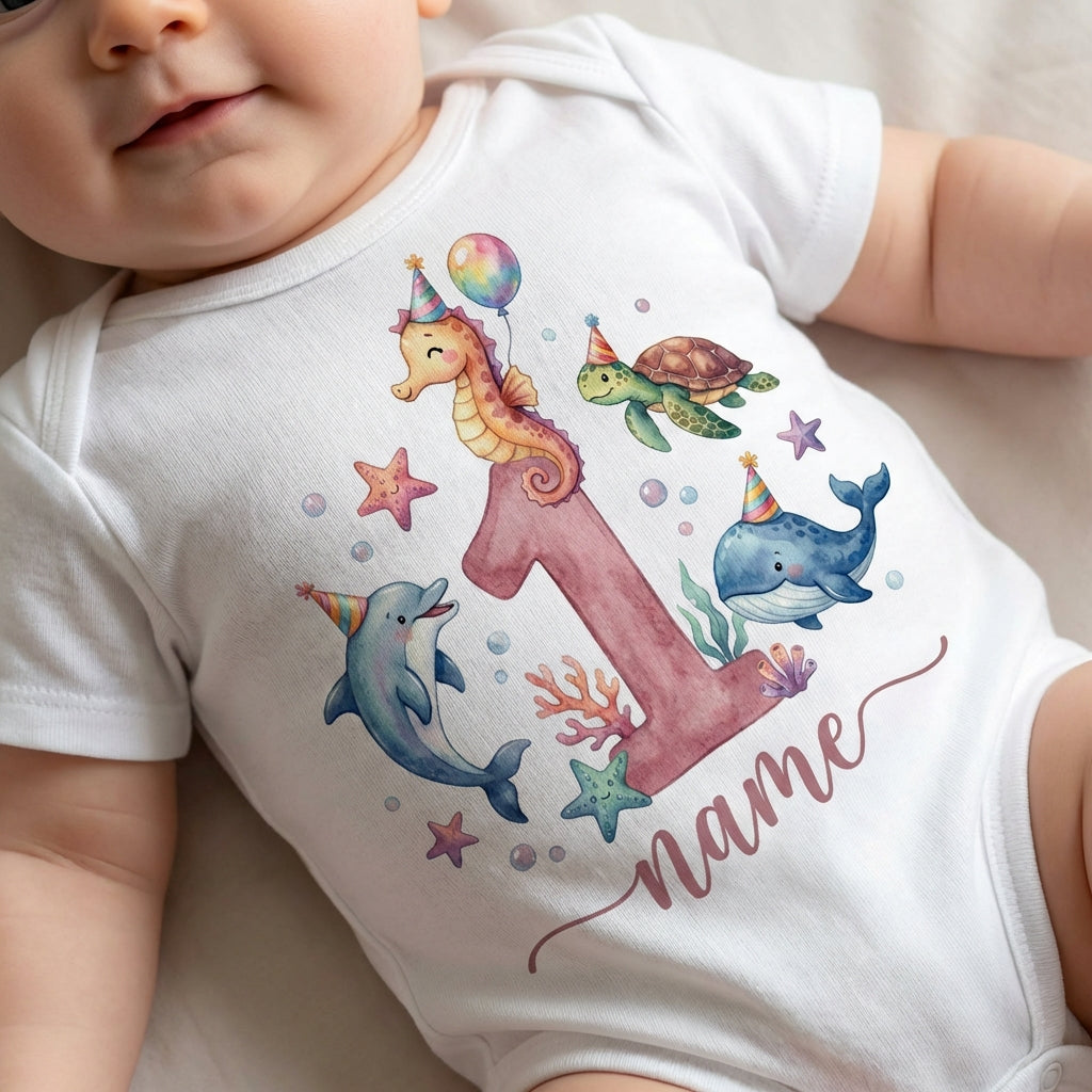 Personalized Ocean T shirt For toddlers, Baby Onesie