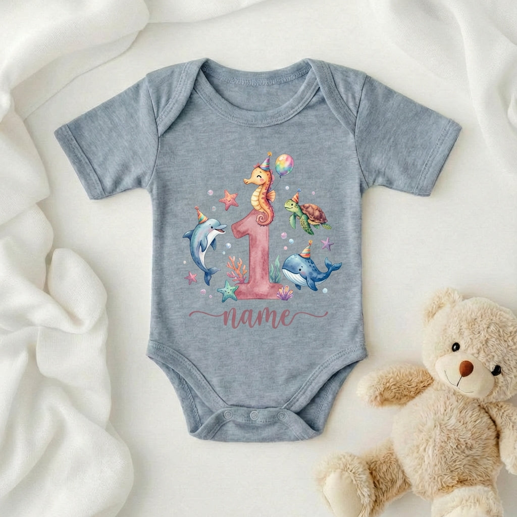 Personalized Ocean T shirt For toddlers, Baby Onesie