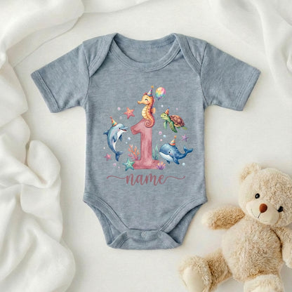 Personalized Ocean T shirt For toddlers, Baby Onesie